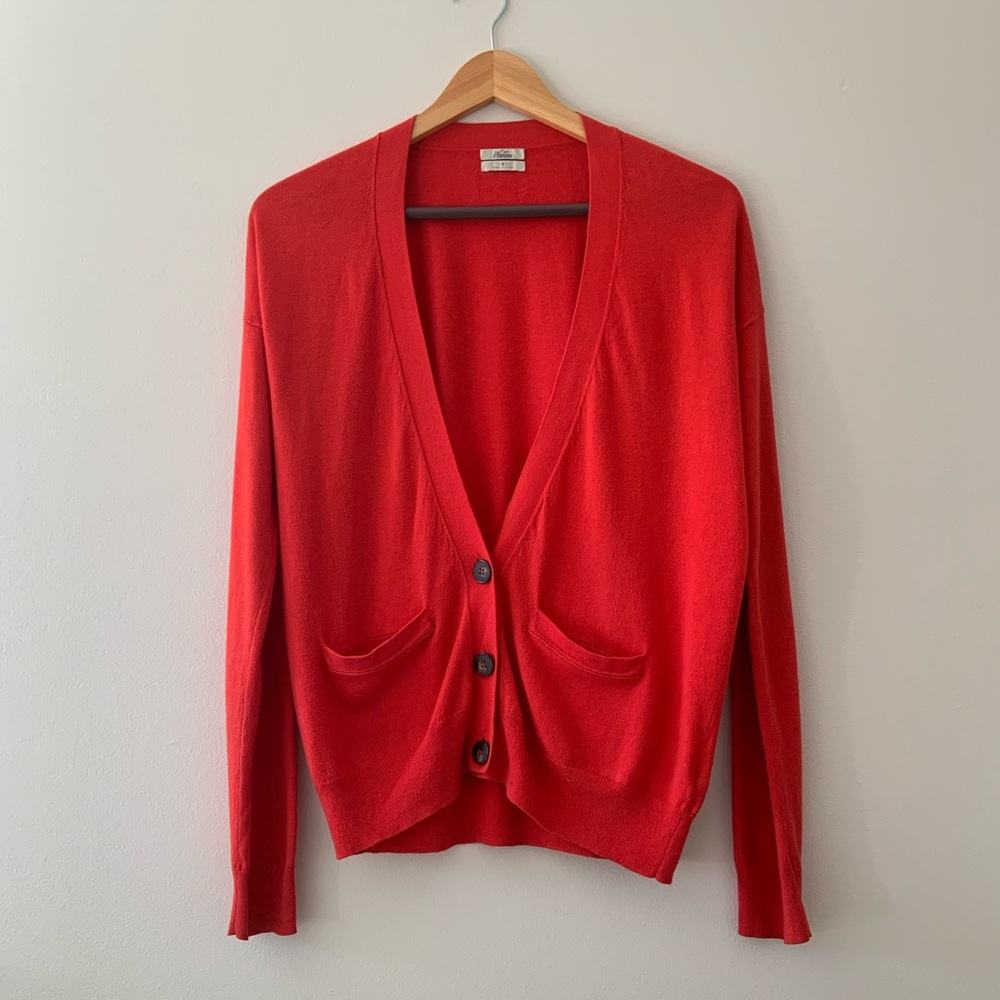 Madewell Cornershop Cardigan in Heirloom Rose